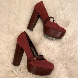 NWT DVF Fern Mary Jane platform heel size 6